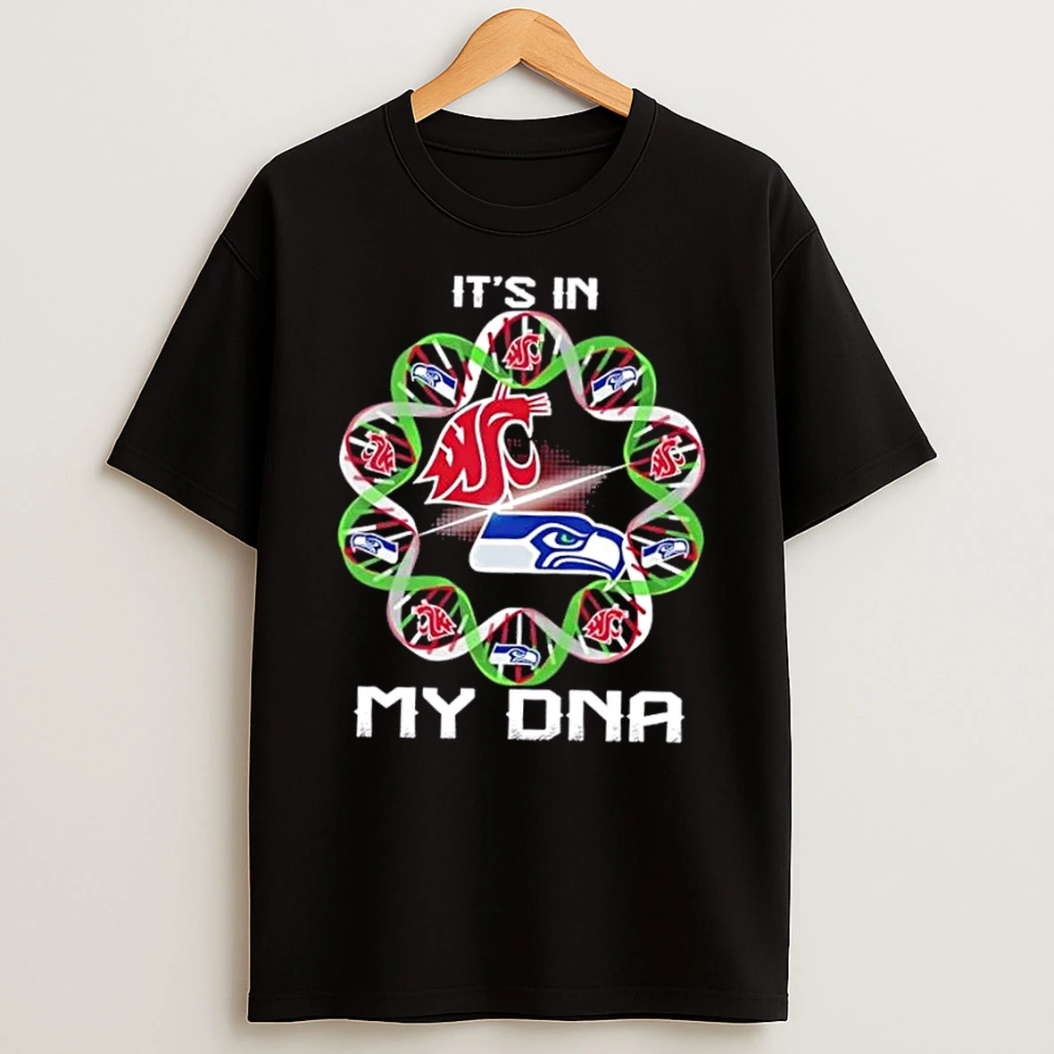 Seattle City Sports Washington State Cougars X Seahawks Its In My Dna Shirts