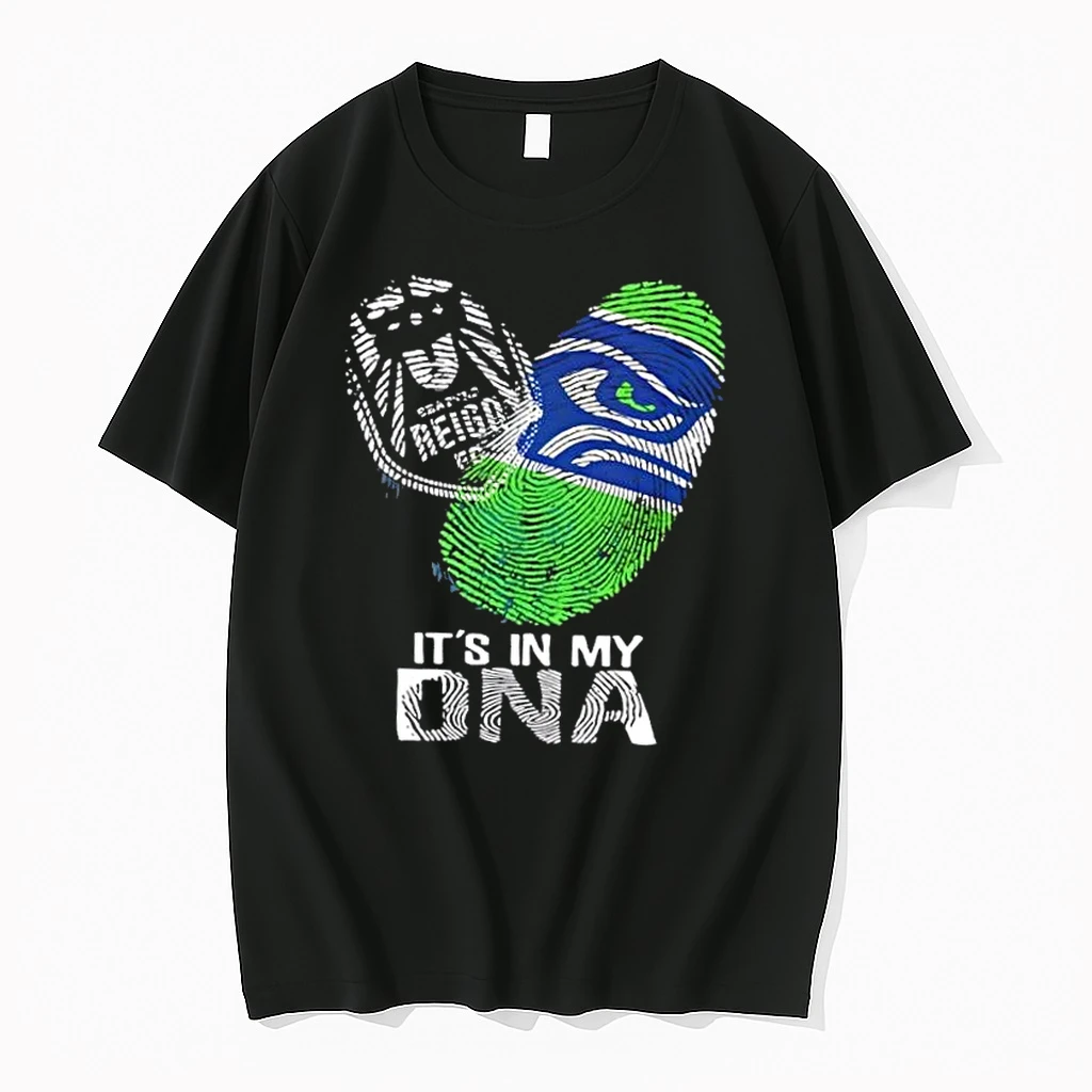 Seattle Sports Reign Fc X Seahawks Its In My Dna Fingerprint Heart Shirts