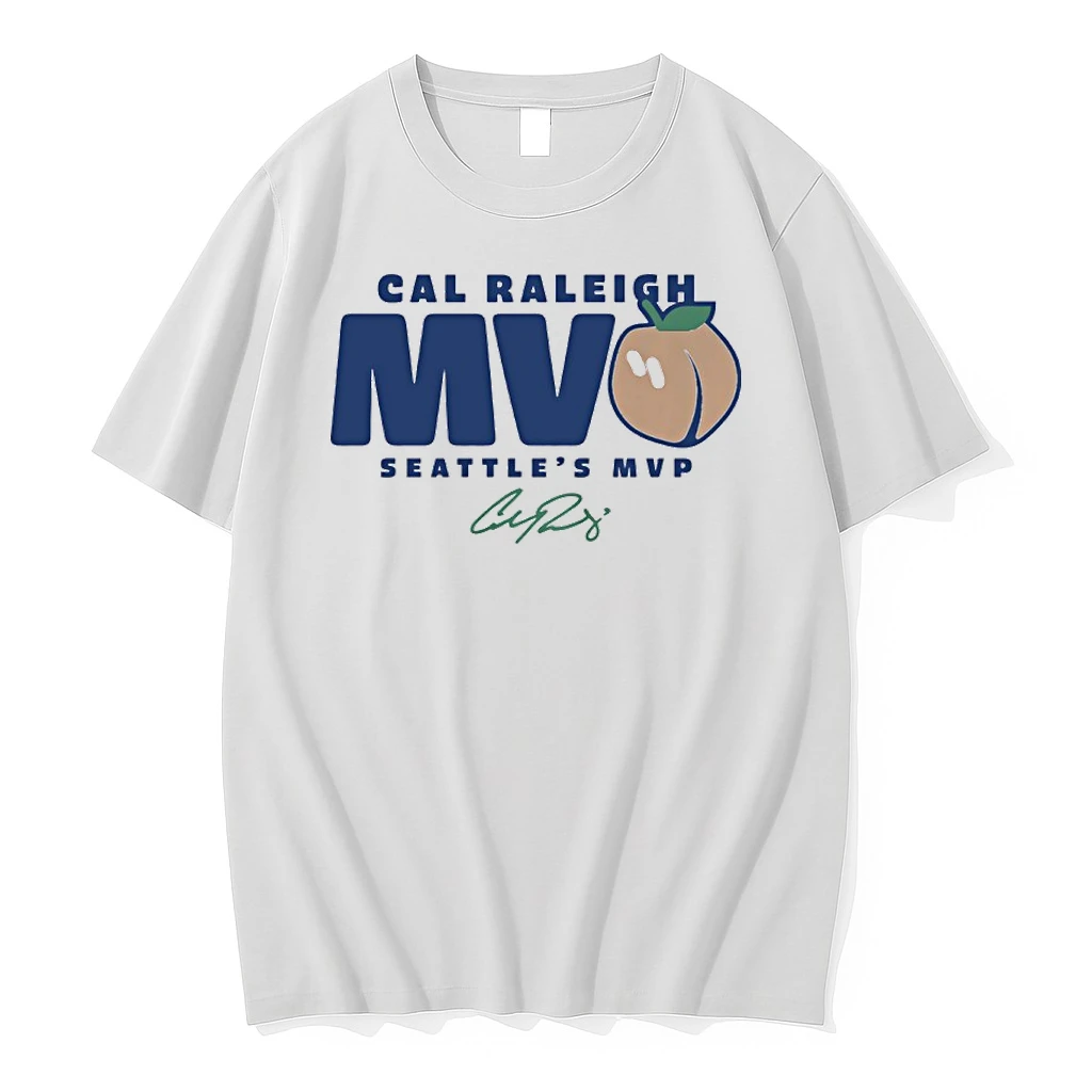 Seattles Cal Raleigh Mvpeach Signature Shirts
