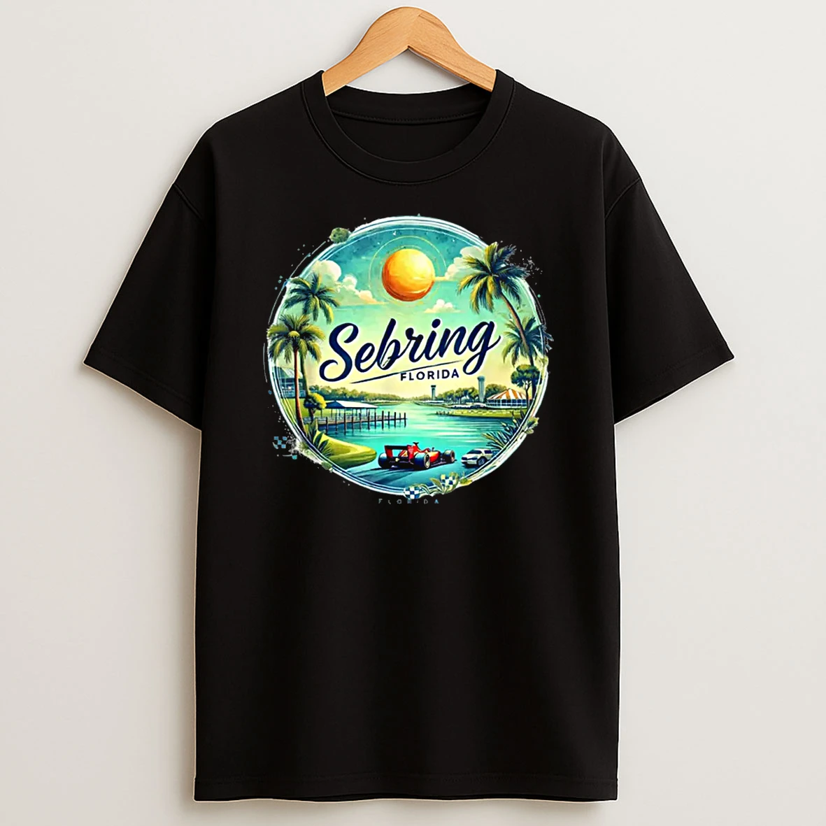 Sebring Fl Florida Race Cars Orange Groves Lakes Shirts