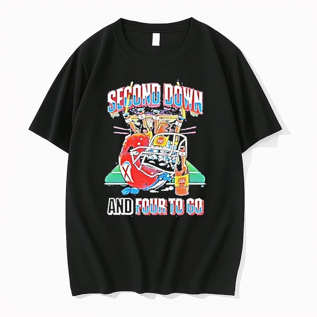 Second Down And Four To Go Helmet Beer Old Row Shirts