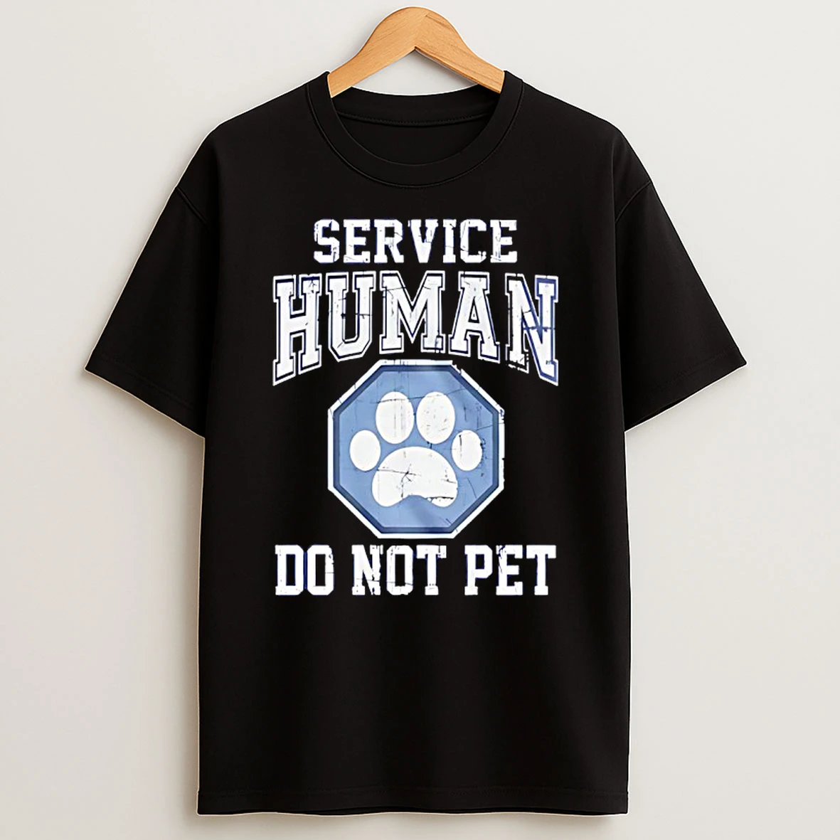 Service Human Do Not Pet Dog Paw Shirts