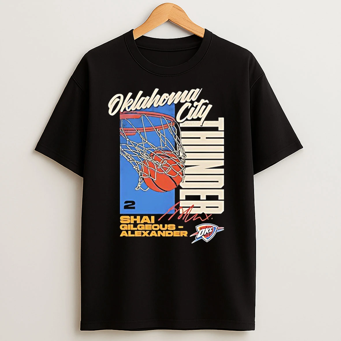 Shai Gilgeous Alexander Oklahoma City Thunder All Net Signature T Shirts