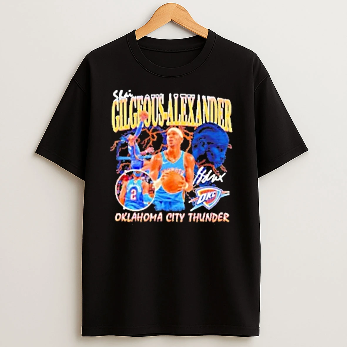 Shai Gilgeous Alexander Oklahoma City Thunder Player Basketball Shirts