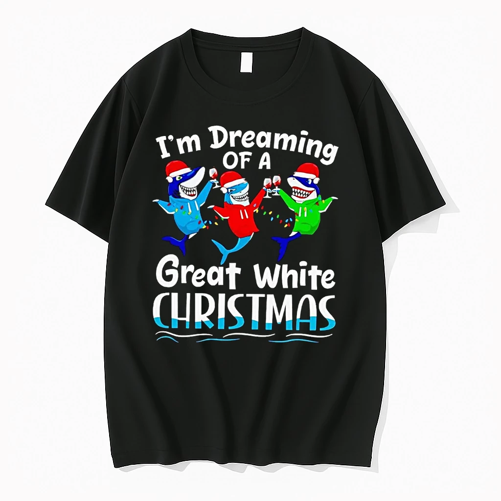Shark Im Dreaming Of A Great White Christmas Shirts