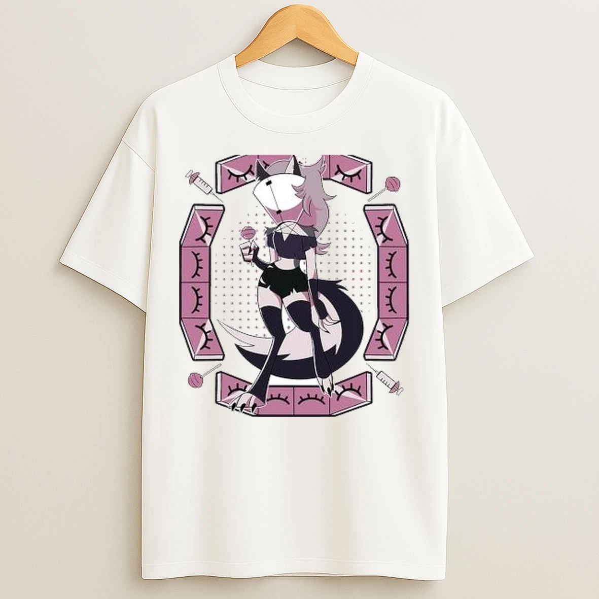 Shark Robot Spindlehorse Western Energy Loona Cone Circle White T Shirts
