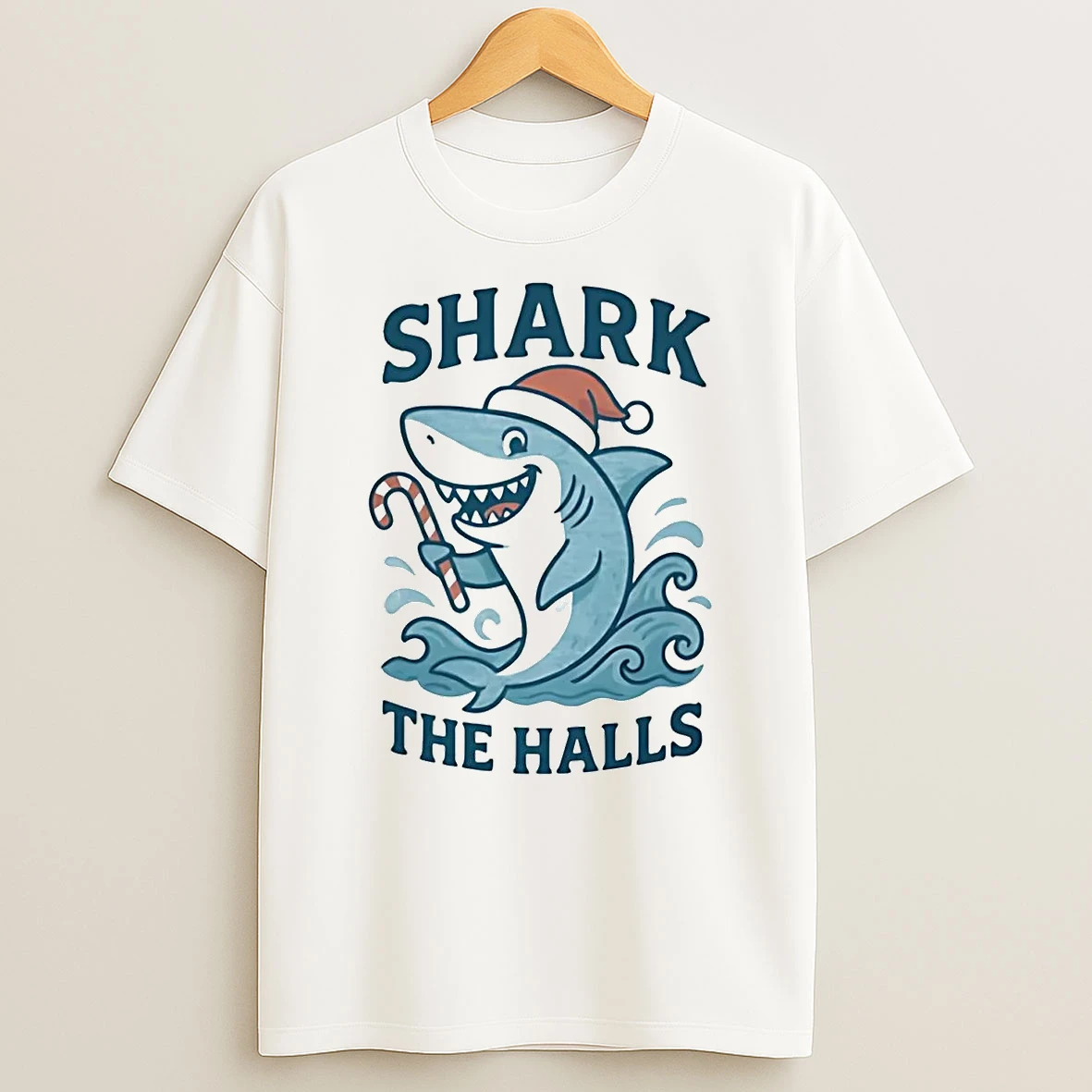 Shark The Halls Christmas Shirts