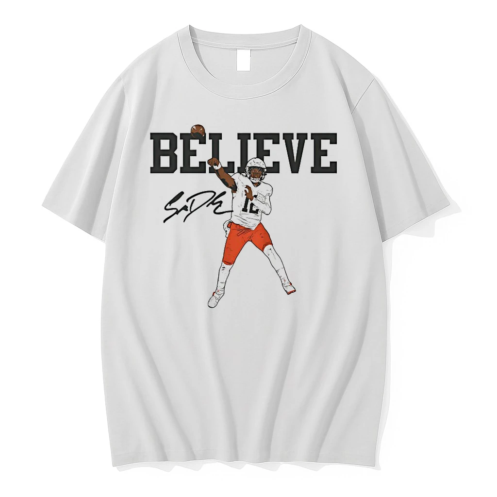 Shedeur Sanders Believe Cleveland Football Shirts