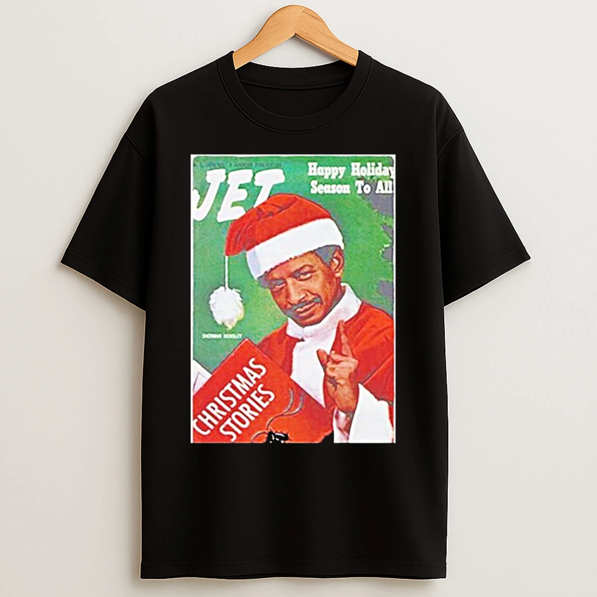 Sherman Hemsley Santa Claus Happy Holiday Season To All Christmas T Shirts