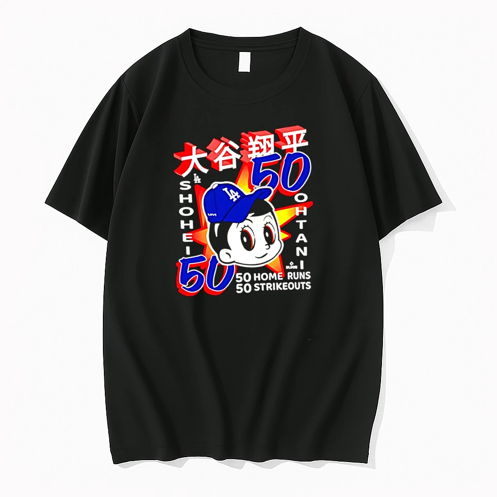 Shohei Ohtani 50 Home Runs 50 Strikeouts Anime Shirts