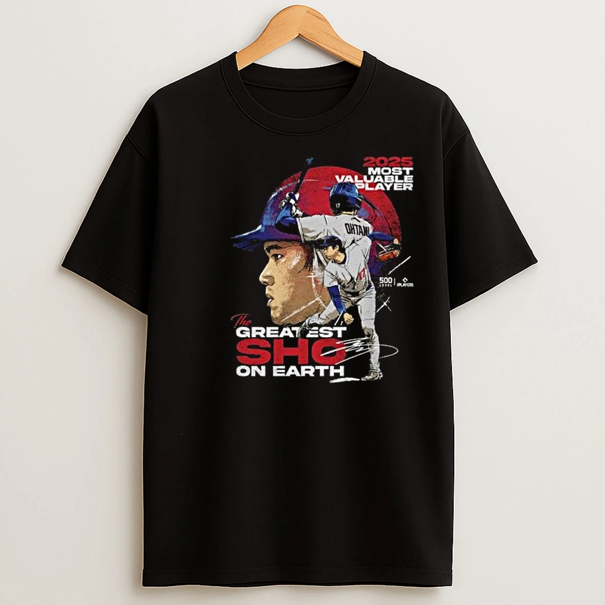 Shohei Ohtani Los Angeles D 2025 Mvp The Greatest Sho On Earth Signature Circle Black T Shirts