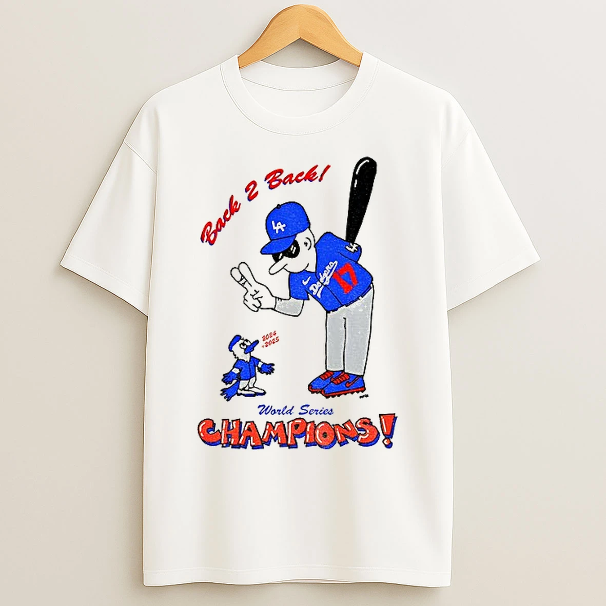 Shohei Ohtani Los Angeles Dodgers Back 2 Back World Series Champions Mlb 2025 T Shirts