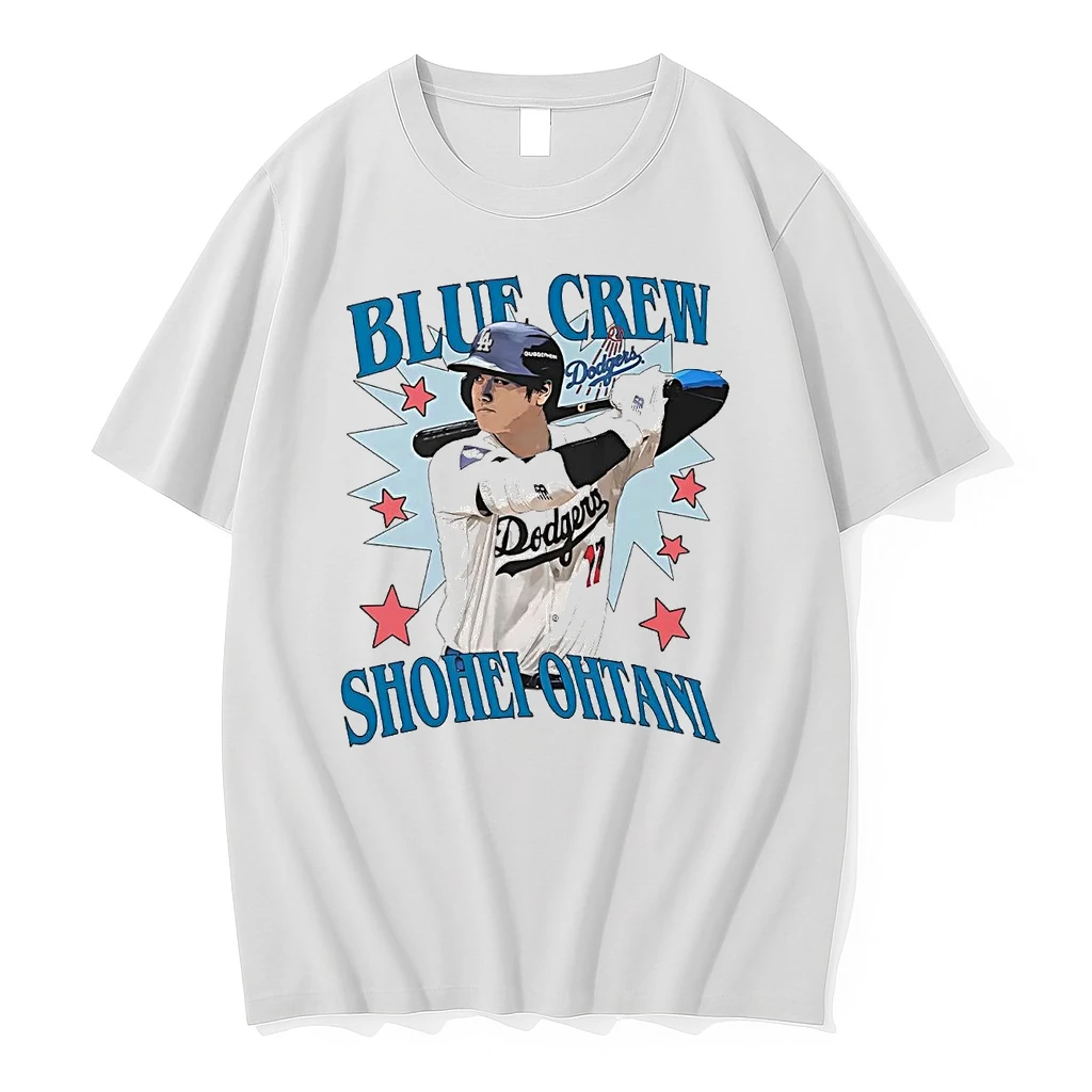 Shohei Ohtani Batting Blue Crew Dodgers Shirts