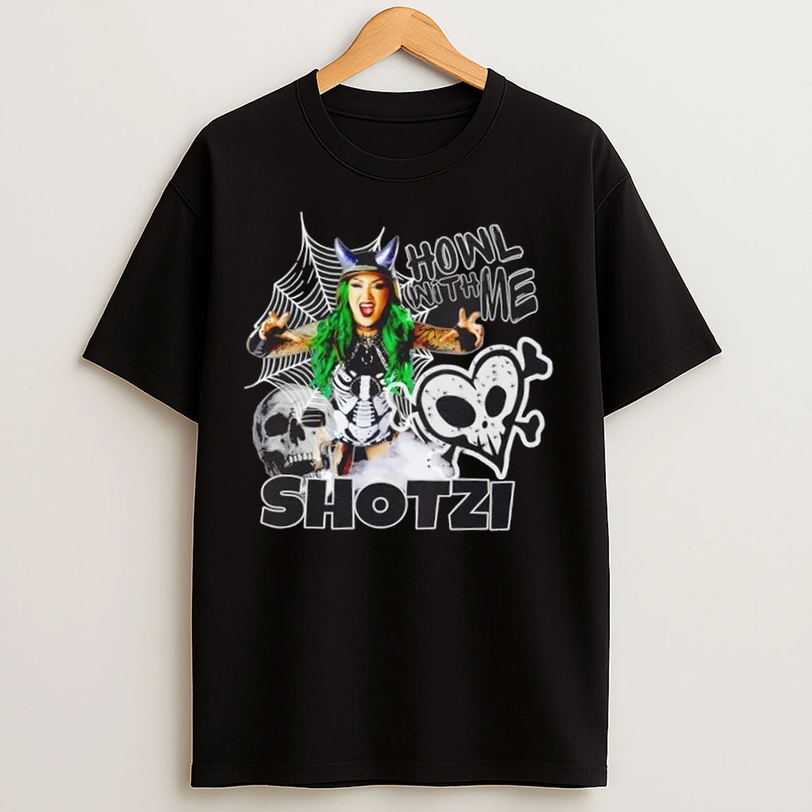 Shotzi Blackheart Howl With Me T Shirts