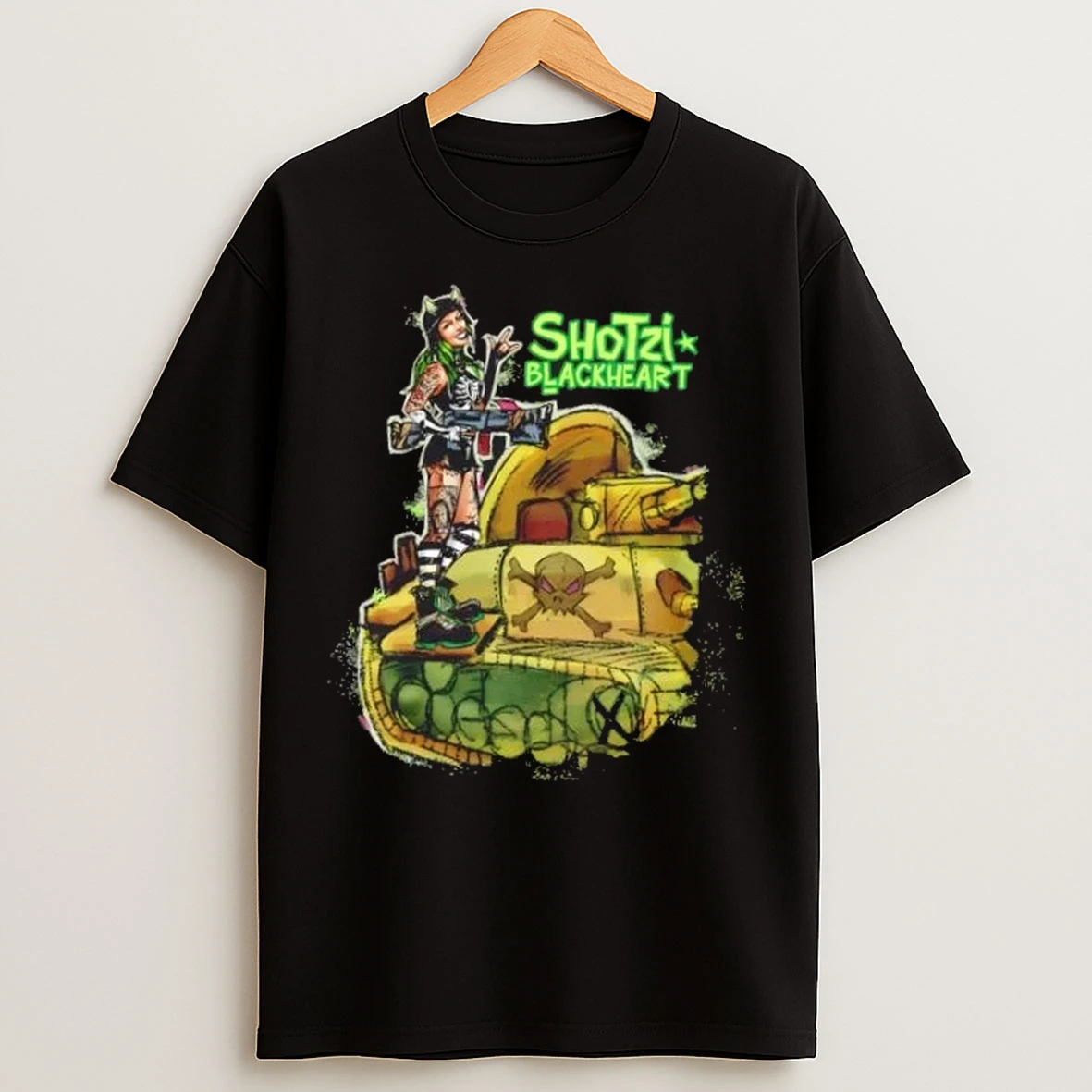 Shotzi Blackheart Shotzi Mega Tank T Shirts