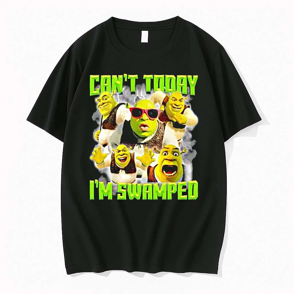 Shrek Cant Today Im Swamped Graphic Shirts
