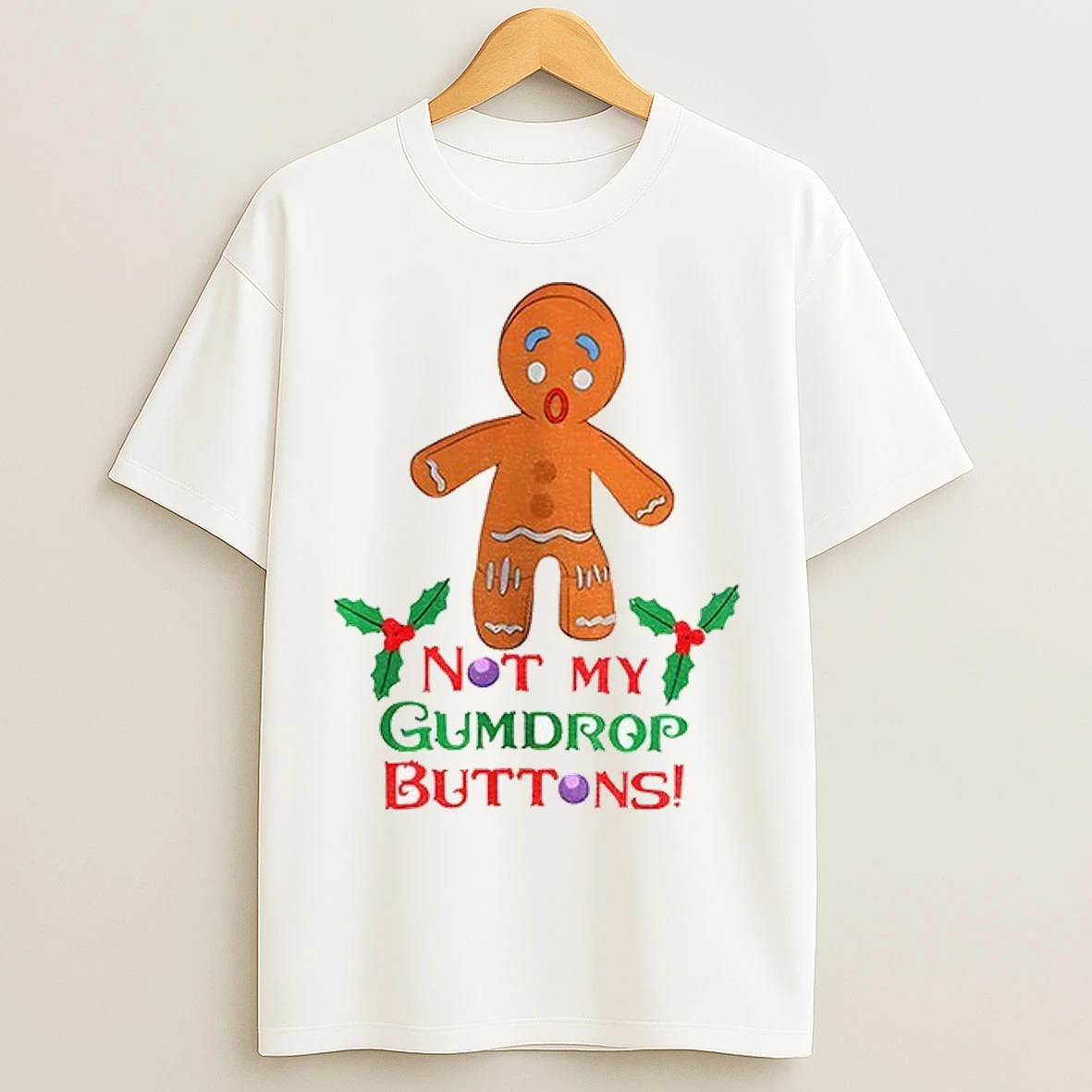 Shrek Gingerbread Man Not My Gumdrop Buttons T Shirts