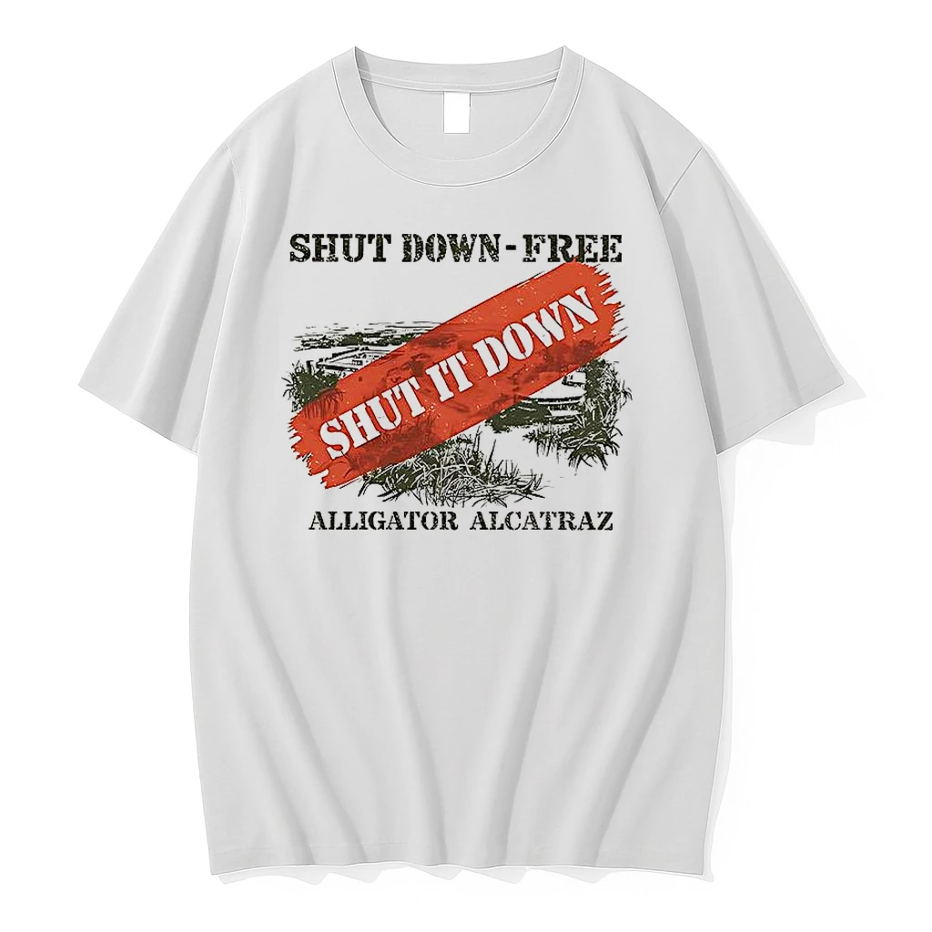 Shut Down Free Alligator Alcatraz Shirts
