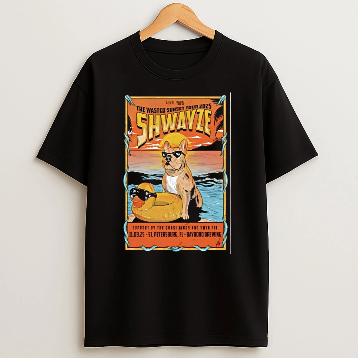 Shwayze Nov 9th 2025 Bayboro Brewing St Petersburg Fl Shirts