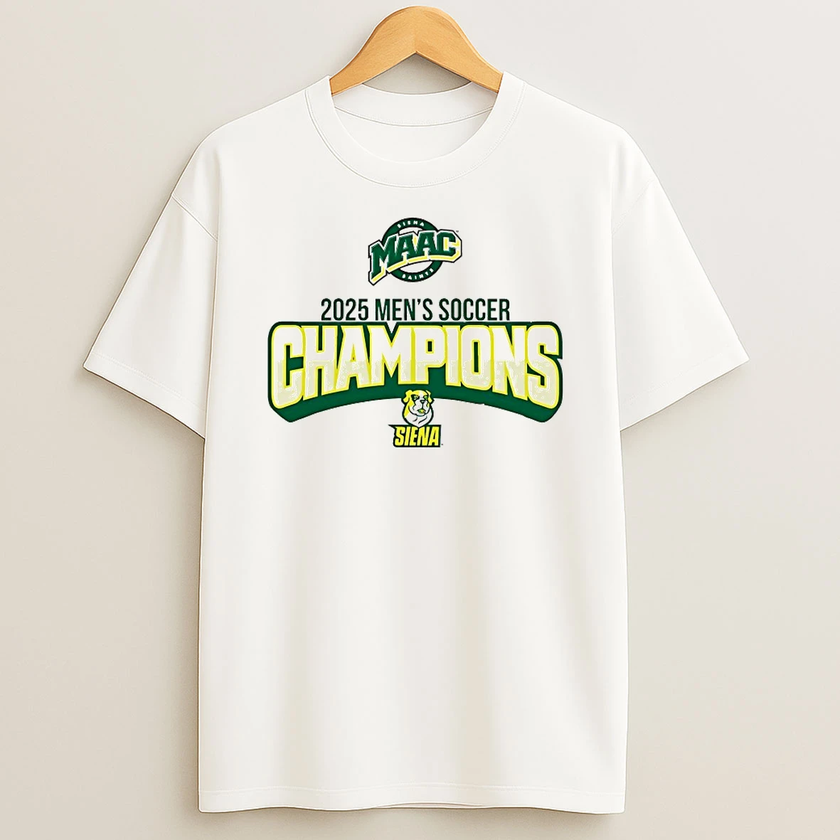 Siena Saints Maac 2025 Mens Soccer Champions Shirts