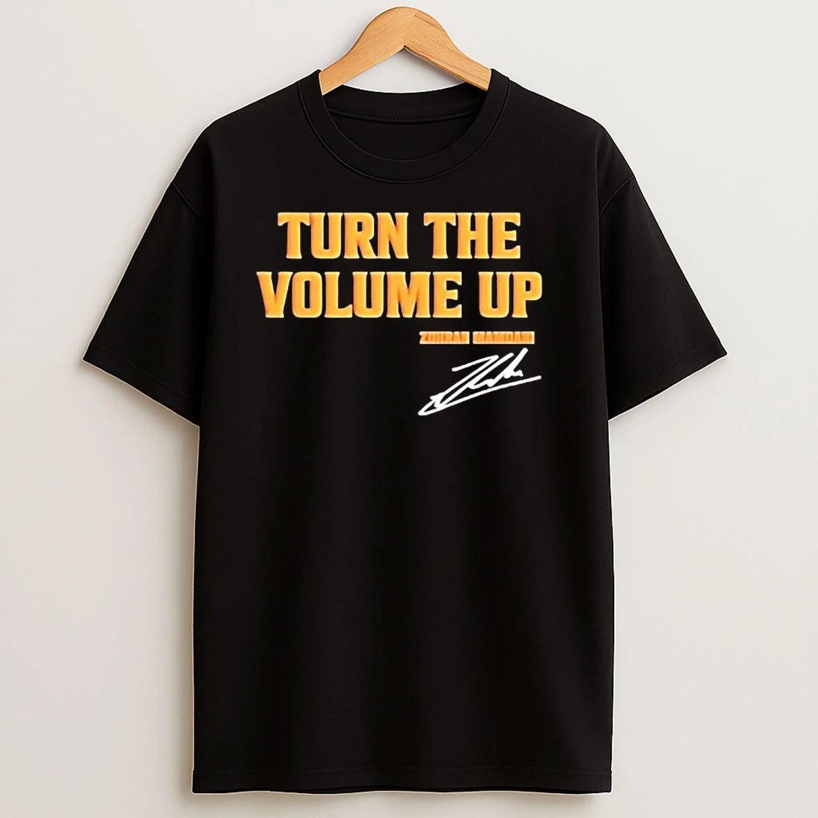 Signature Turn The Volume Up Zohran Mamdani T Shirts
