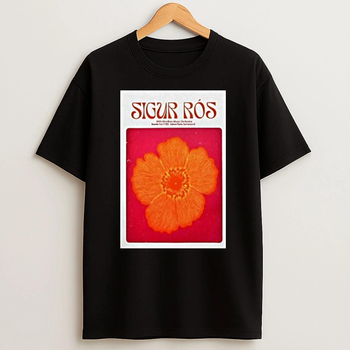 Sigur Ros 11 16 11 17 2025 San Francisco Ca Shirts