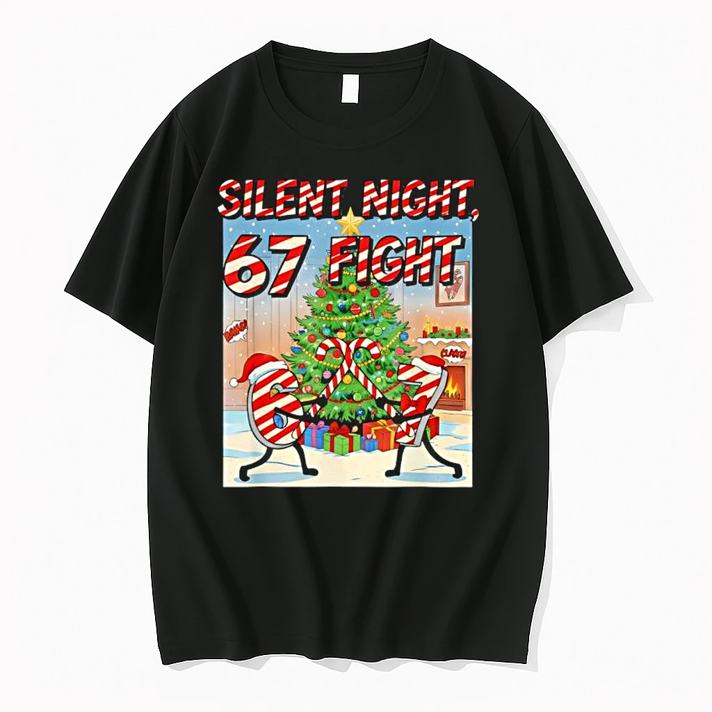Silent Night 67 Fight Christmas Cartoon Shirts