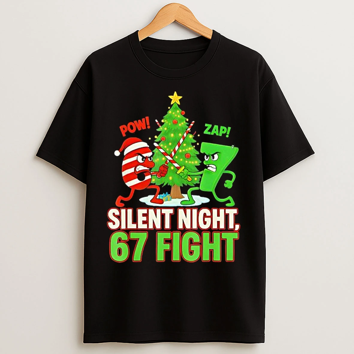 Silent Night 67 Fight Christmas T Shirts