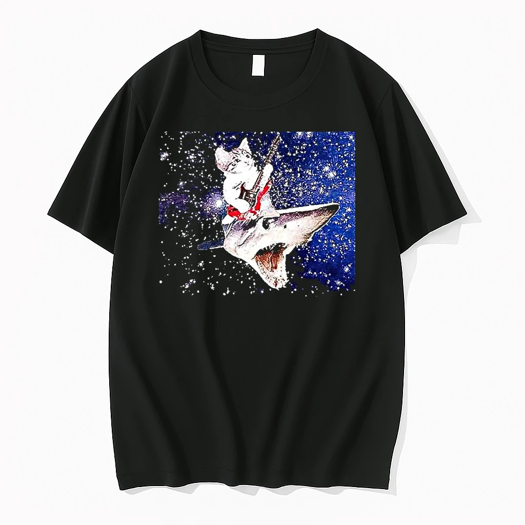 Silly Cats Guitars Allowed Sharks Space Shirts