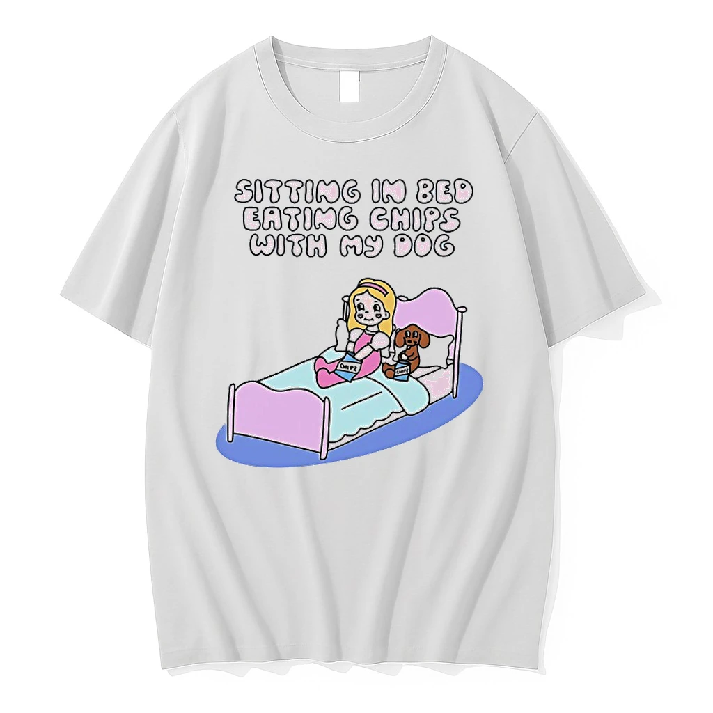 Sitting In Bed Eating Chips With My Dog Shirts