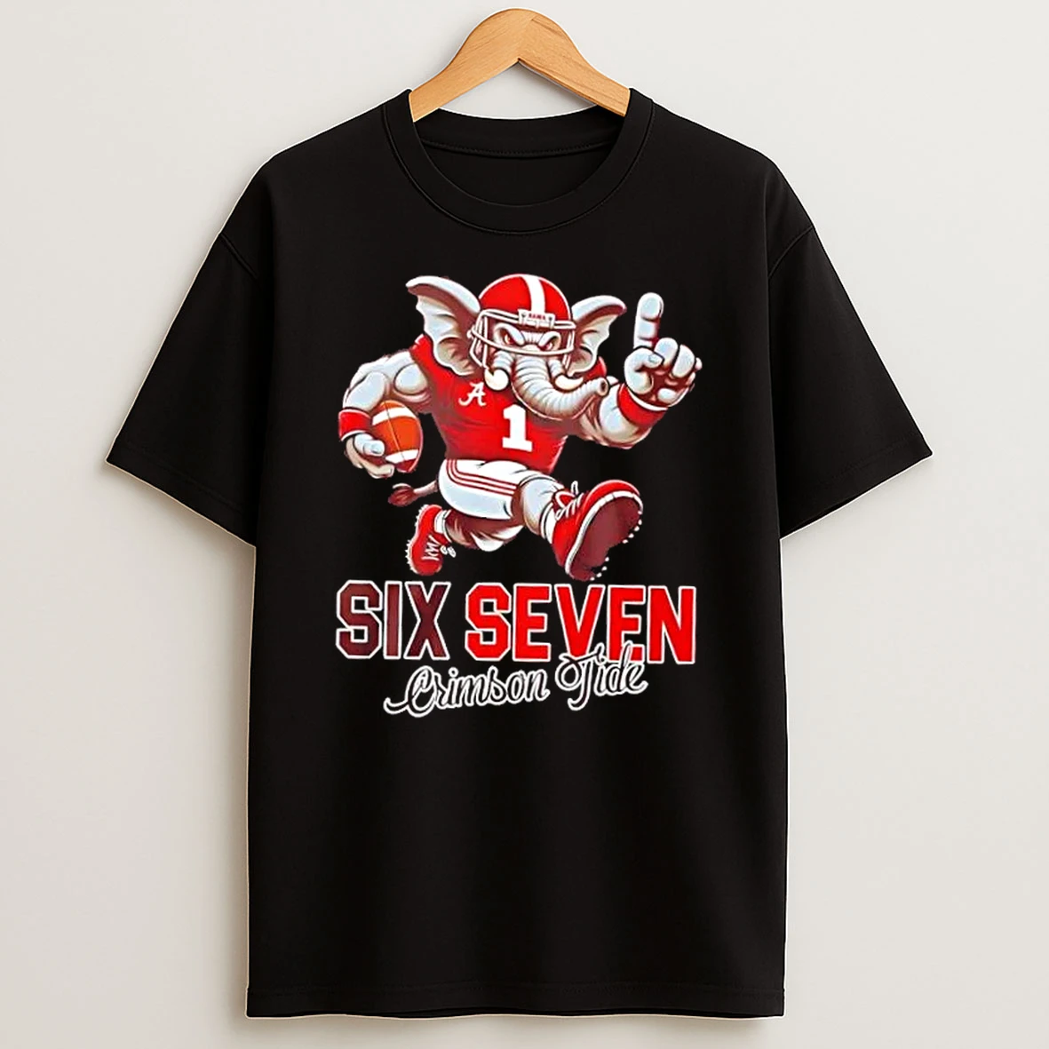Six Seven 6 7 Alabama Crimson Tide Football Mascot Shirts