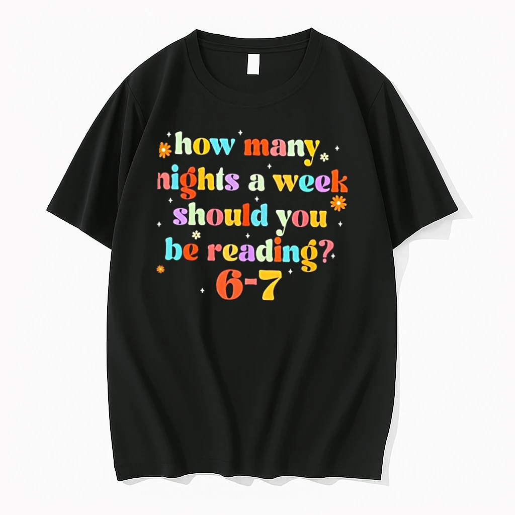 Six Seven 6 7 Meme Teacher Reading Books 6 7 Shirts
