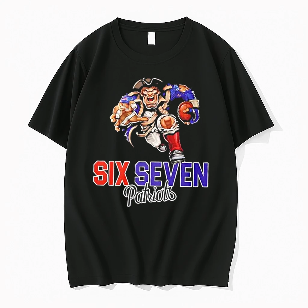 Six Seven 6 7 New England Patriots Football Mascot Shirts