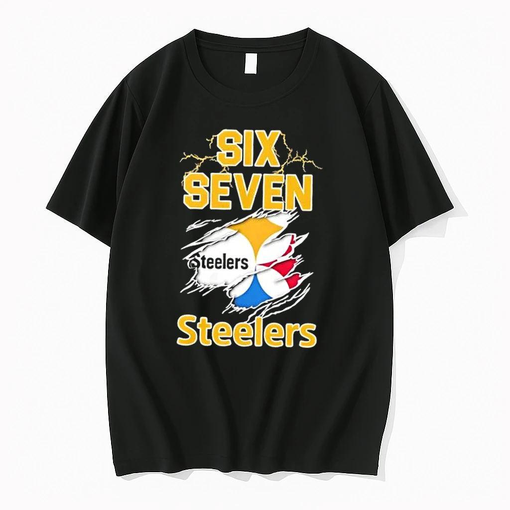 Six Seven 6 7 Pittsburgh Steelers Football Shirts