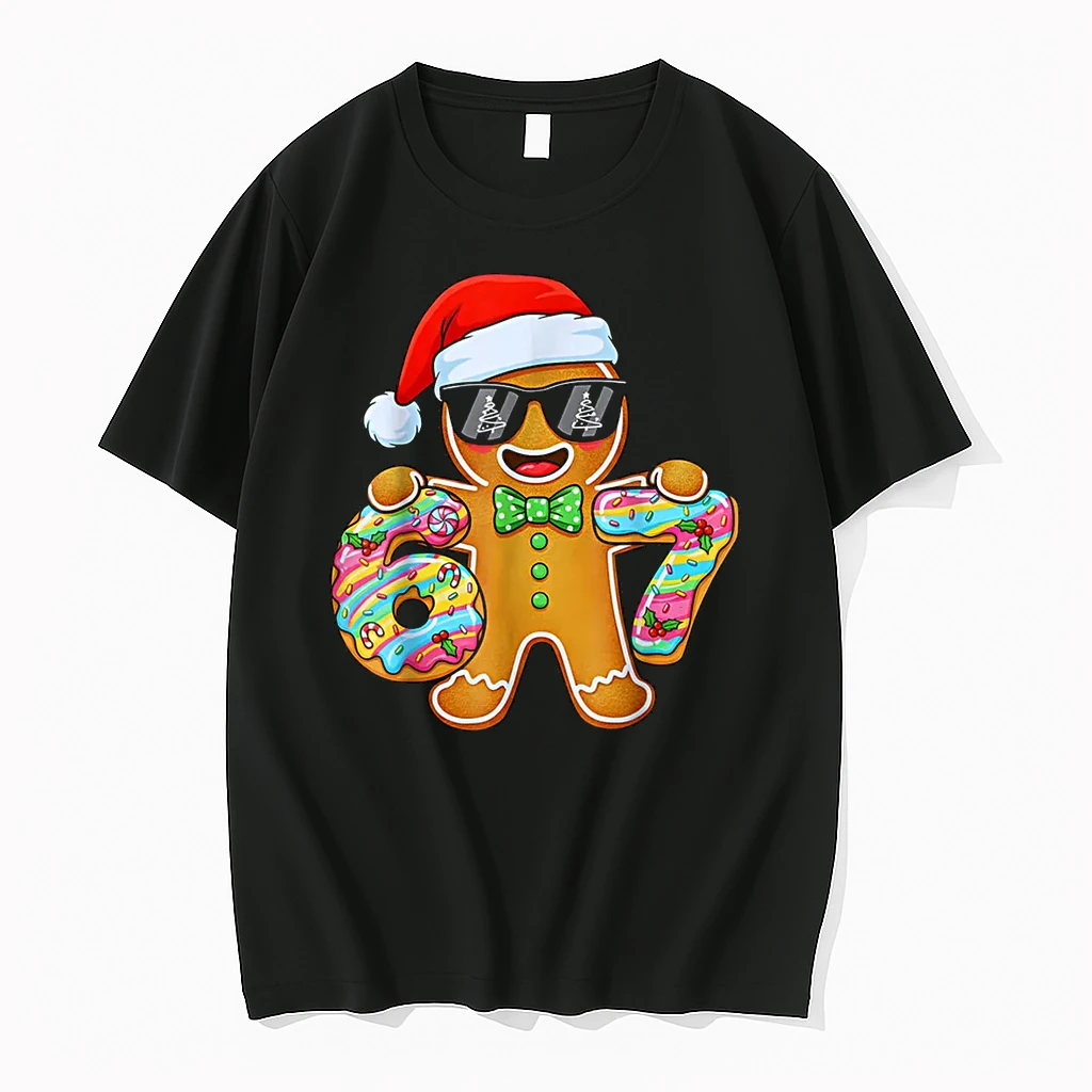 Six Seven 67 Gingerbread Christmas Boys Xmas 6 7 Shirts
