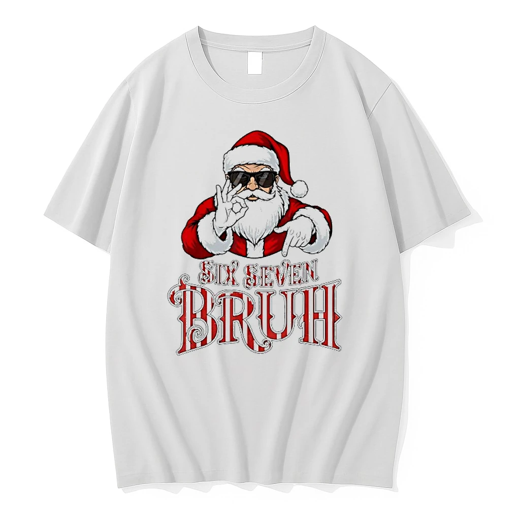 Six Seven Bruh Santa Claus Hands 67 Christmas Shirts