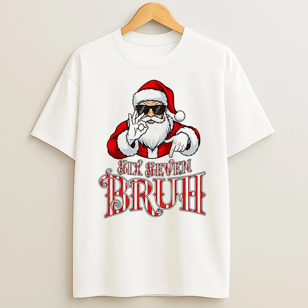 Six Seven Bruh Santa Meme Christmas 67 Shirts
