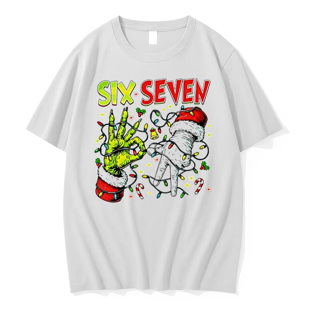 Six Seven Grinch Hand Lightning Christmas Shirts