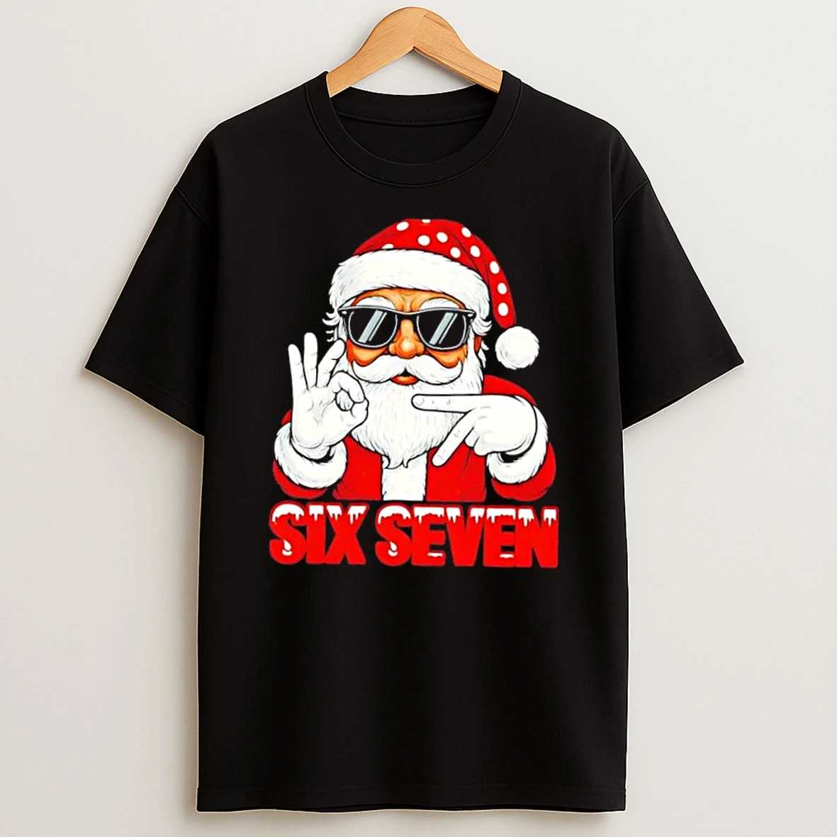 Six Seven Meme Christmas Cool Santa Saying 6 7 Shirts