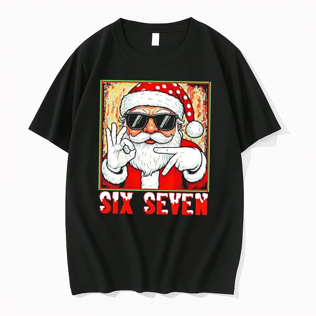 Six Seven Meme Christmas Cool Santa Saying Funny Shirts