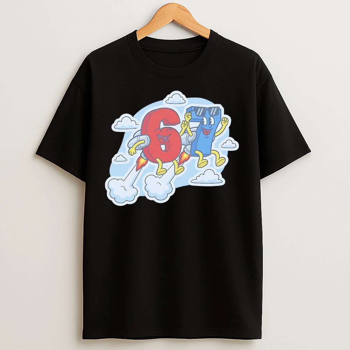 Six Seven Blast Off Rocket T Shirts