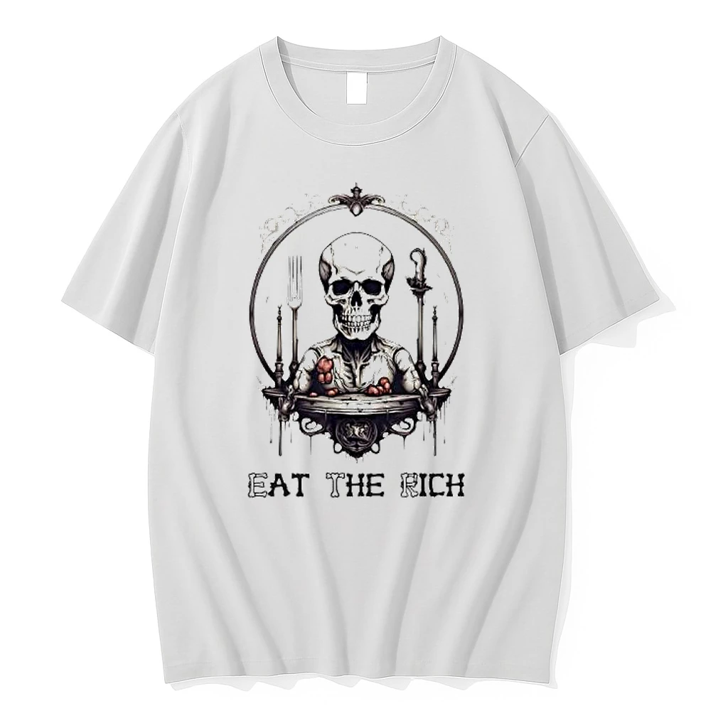 Skeleton Eat The Rich Shirts