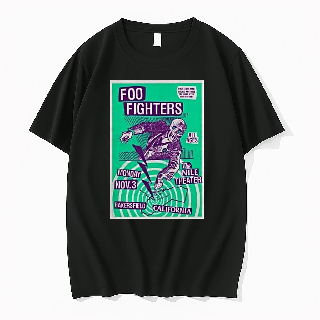 Skeleton Foo Fighters 11 3 2025 Bakersfield Ca Shirts