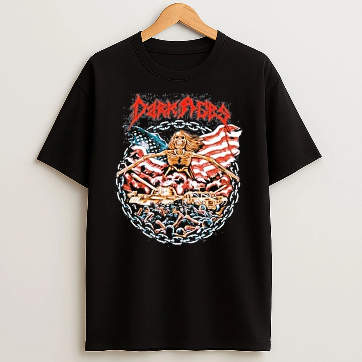 Skeleton Hasan Piker Ideologie Dark Ages American Flag 2025 Shirts