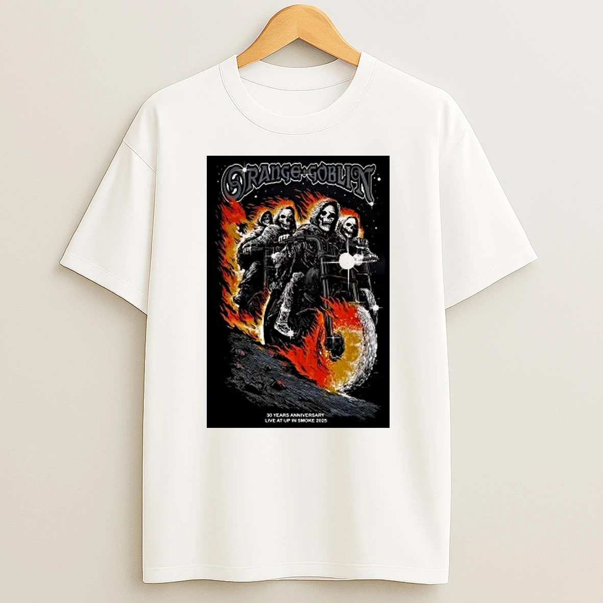 Skeleton Orange Goblin Live At Up In Smoke 2025 Concert Shirts