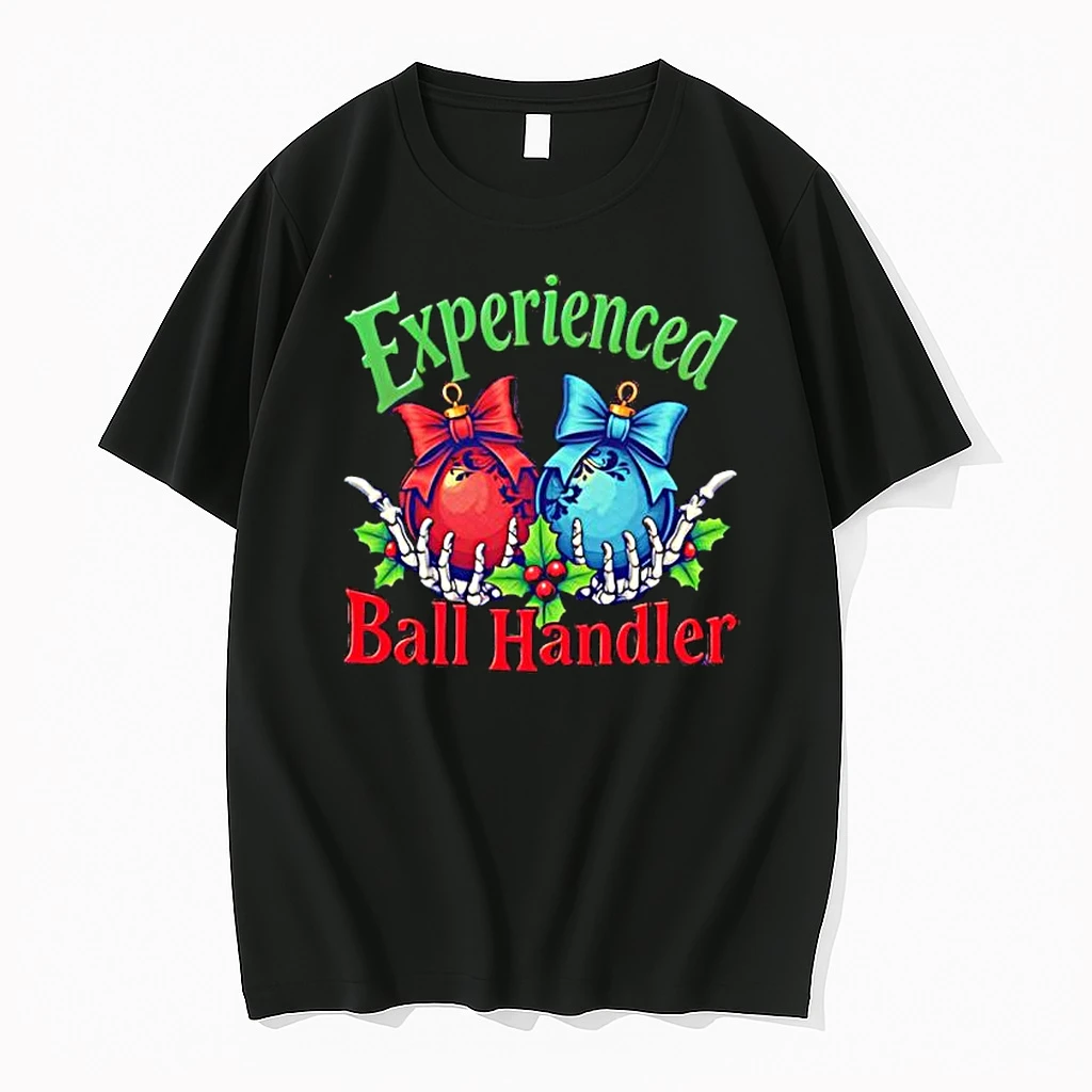 Skeleton Hand Experienced Ball Handler Christmas Shirts