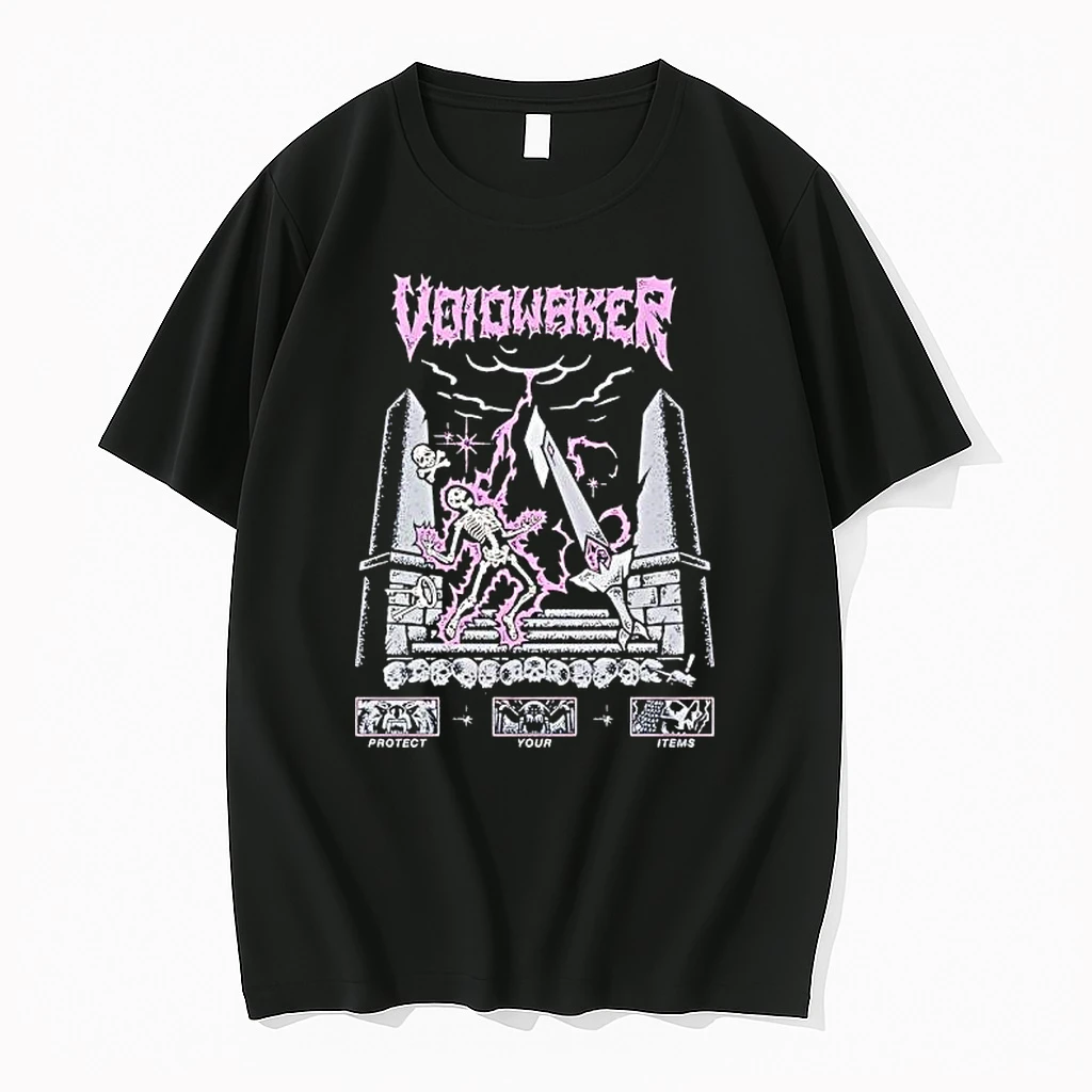 Skeleton Struck Lightning Voidwaker Runescape Game Vintage Shirts