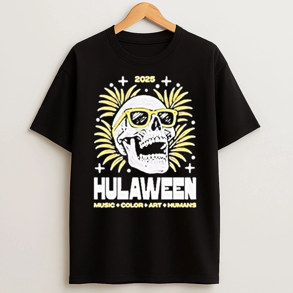 Skull Hulaween Music Color Art Human Tour 2025 Shirts