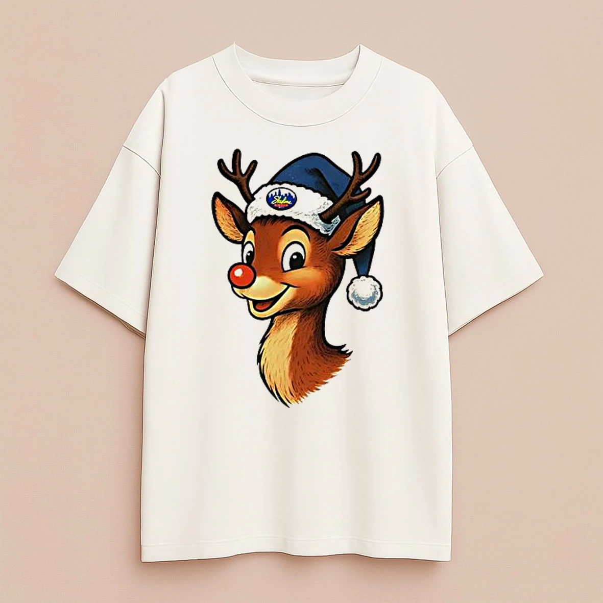Skyline Rudolph Hat Santa Cute Premium Shirt Sweater