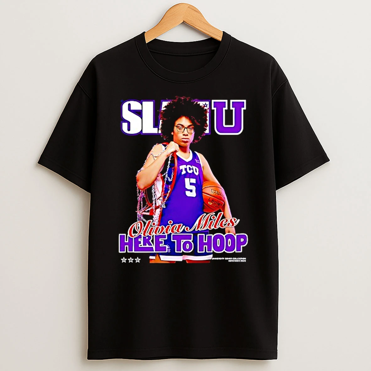 Slam Olivia Miles Texas Christian Olivia Miles Here To Hoop Shirts